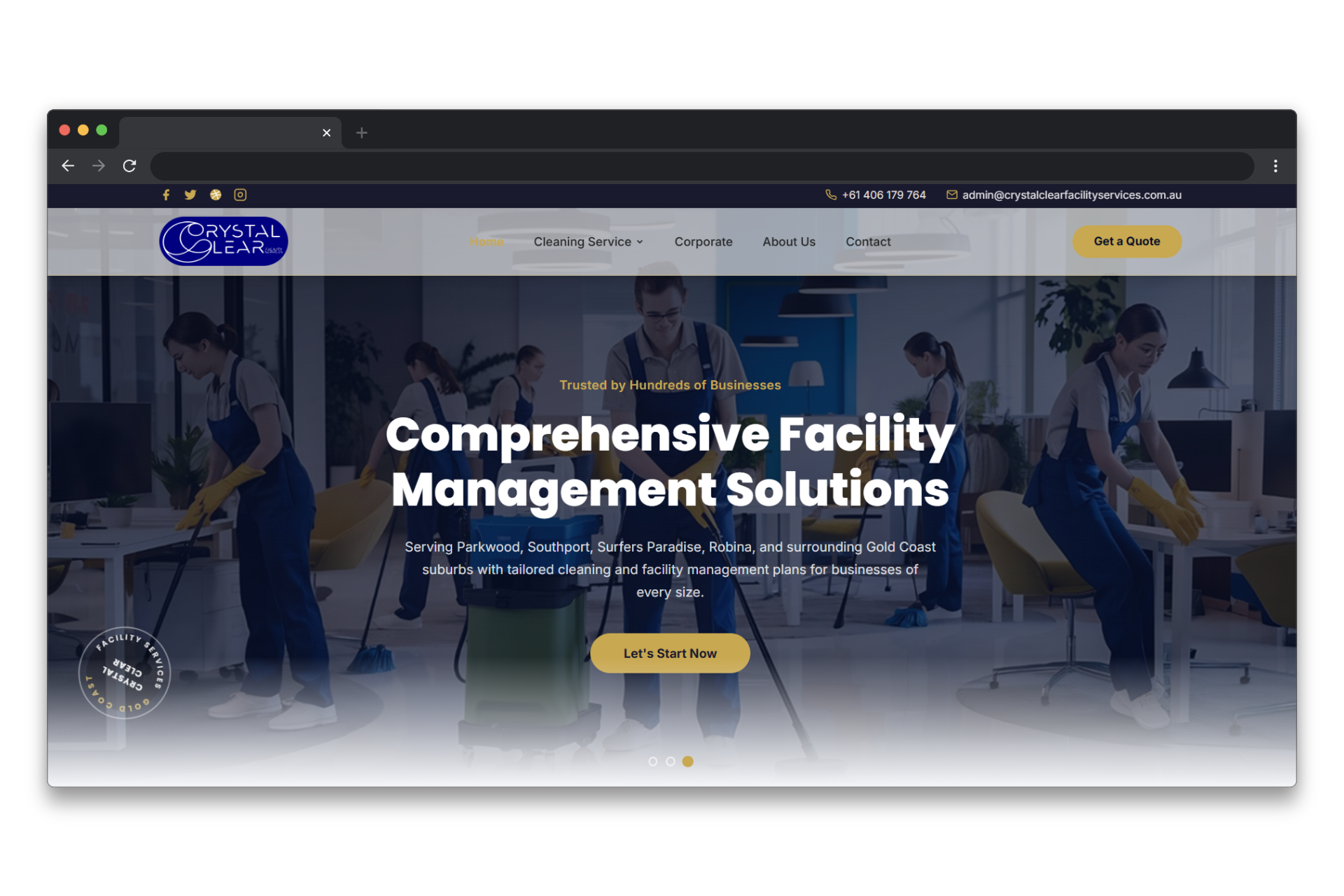 Crystal Clear Facility Services screenshot